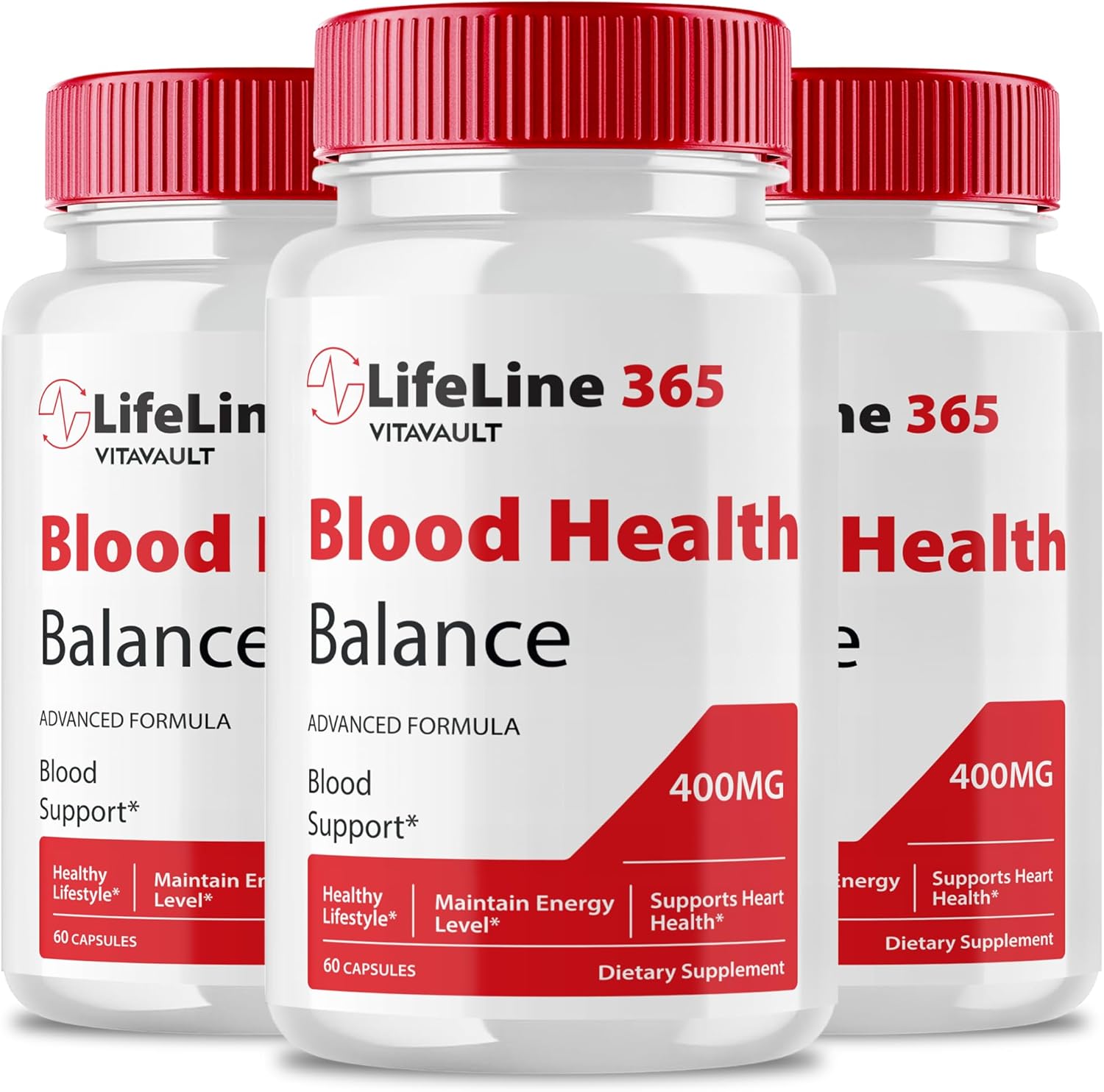 Lifeline 365 Pills Advanced Blood Support Formula Supplement, Lifeline365 Blood Capsules - Maximum Strength, Lifeline 365 All Natural Formula Pills, Lifeline 365 Blood Support Reviews 3 Pack