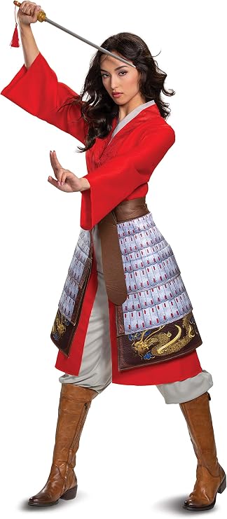 Disguise womens Disney Mulan Hero Dress Deluxe Adult Costume