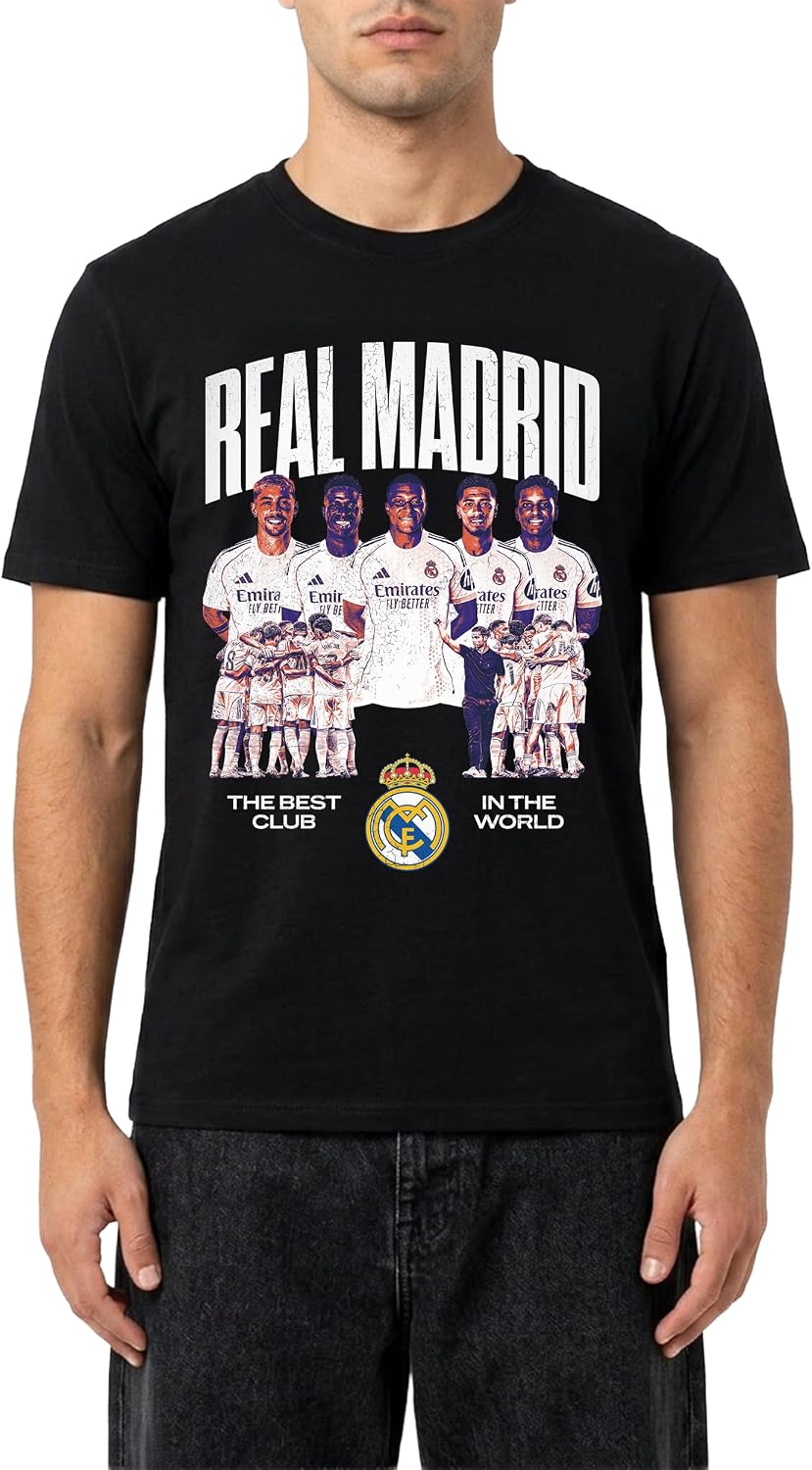 Icon Sports Officially Licensed Real Madrid CF Cotton T-Shirt - Uni Adult
