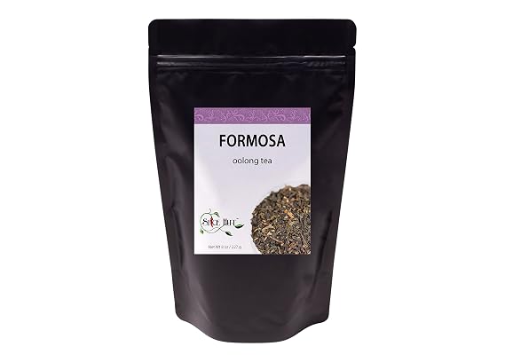 Formosa Oolong Tea, Loose Leaf Taiwan High Mountain Oolong Tea, Caffeine, Unsweetened & Unflavored | 8oz Bulk Tea, 80-100 Cups | The Spice Hut, First Sip of Tea