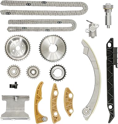 9-4201S 2.4 Timing Chain Kit, Compatible with 2003-2015 Chevy Malibu Equinox GMC Terrain Pontiac Buick Saturn SAAB, Replaces# 9-4201S, 9-4201SX, 9-4202S, for 2.4L 2.2L 2.0L Engine
