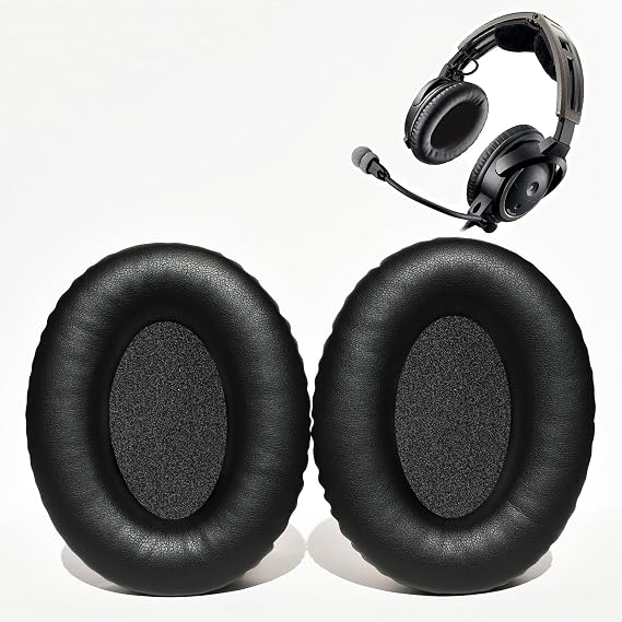 A20 Ear Pads - Replacement Earpads for Bose A20 Aviation Headset X A10(Black)