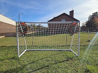 Vallerta® Portable Soccer Larger Target Goal, Set of 2, Quick Attach and Detach, Sleek and Sturdy Pocket for Shooting Accuracy Training, Corner Scoring