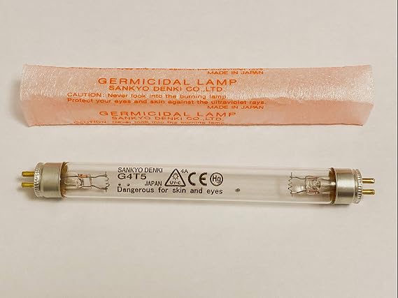 254 nm 4W UVC Replacement Bulb for UV Lamp 254nm/365nm Portable AA Batteries Powered Lab Blacklight Replacement Bulb (254nm)