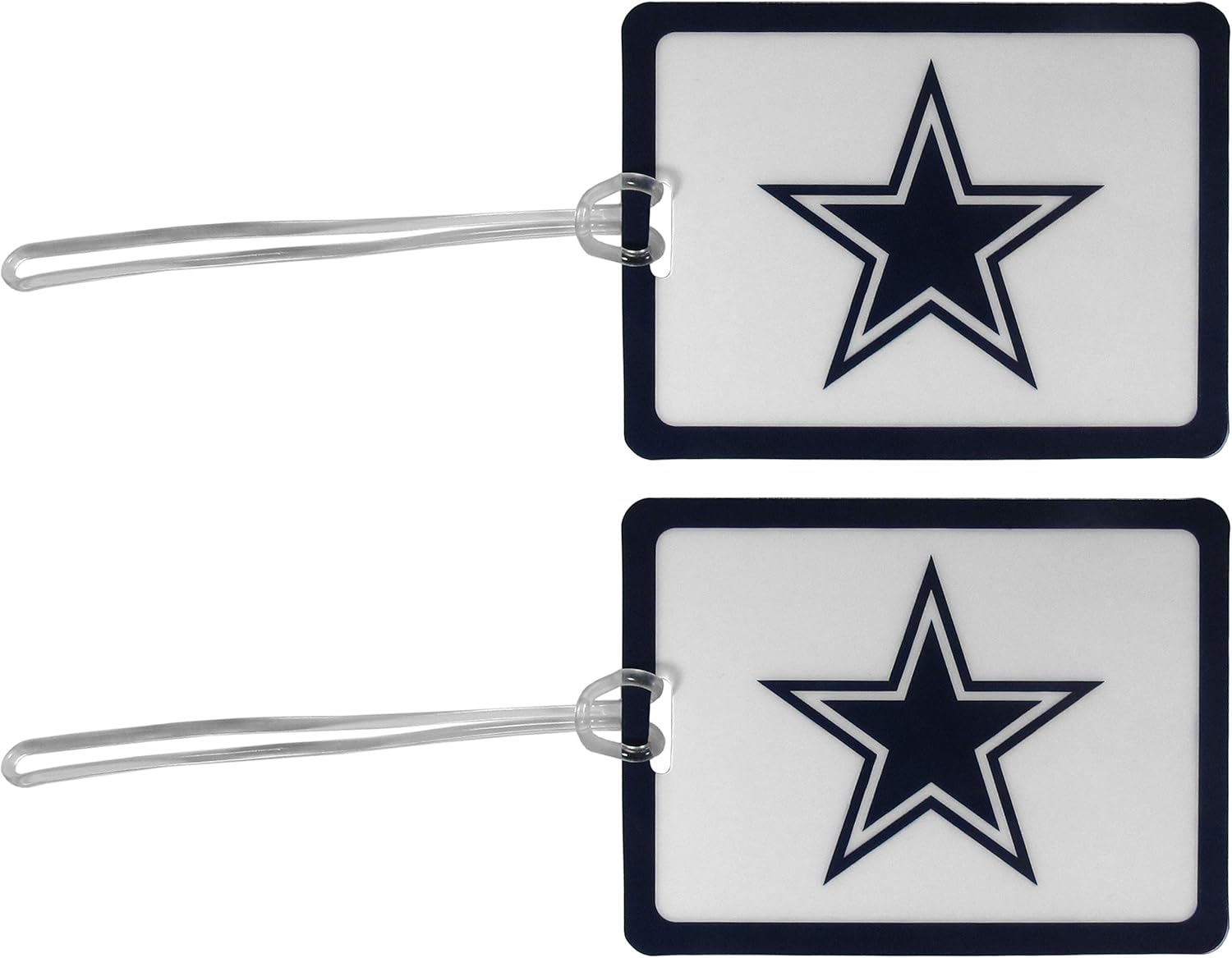 NFL Dallas Cowboys Vinyl Luggage Tag, 2pk, Blue