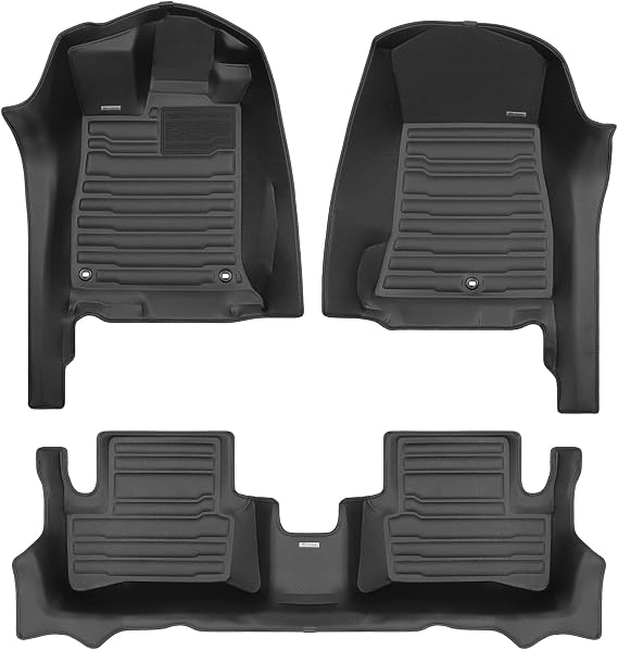 TuxMat - for Acura TLX AWD 2021-2025 Models - Custom Car Mats - Maximum Coverage, All Weather, Laser Measured - This Full Set Includes 1st and 2nd Rows