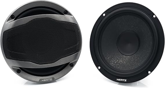 HERTZ Cento Series C165 6.5" Woofers - Pair | semi-pressed paper with mica, 6.5 inches, 70 W RMS, 4 Ohm, 25 mm coil, ferrite magnet, 93 dB, 55-7000 Hz, Xmax 0.3 cm