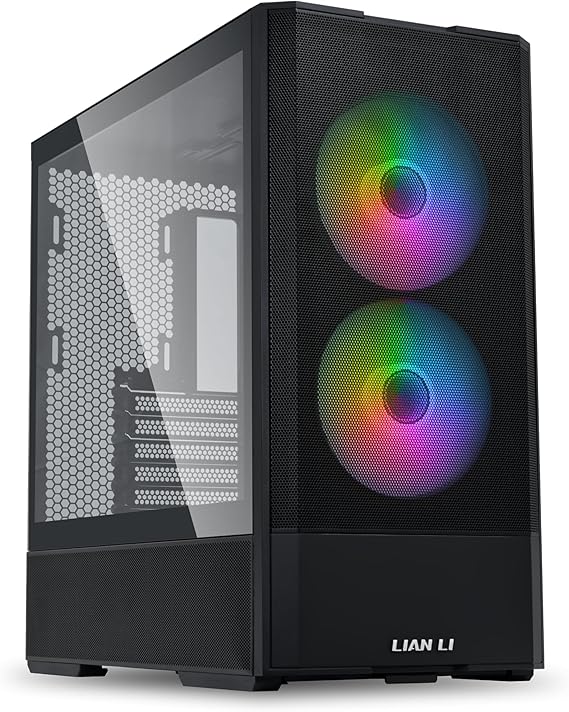 Lian Li Lancool 207 Mid-Tower Case | Premium ATX/mATX Gaming PC Case | Tempered Glass | Optimal Airflow Black Case