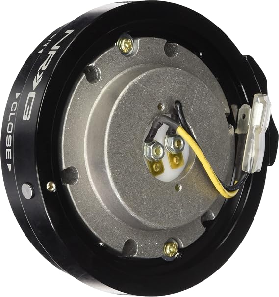 NRG Innovations Thin Version Steering Wheel Quick Release Hub, 6x70 & 6x74mm Bolt Patterns, 1" Depth Universal Quick Release Kit, Black, NRG-SRK-400BK