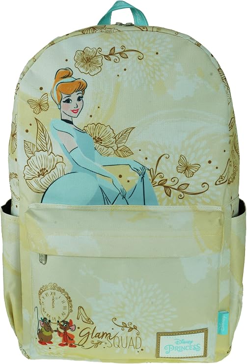 KBNL Classic Disney Cinderella Backpack with Laptop Compartment for School, Travel, and Work Multicolor A22205-CINDERELLA 0