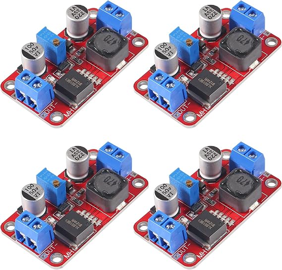 4pcs XL6019 5A High Power Current DC to DC Step-up 5V 6V 12V 24V 3-35V to 5-40V Converter Adjustable Voltage Regulator Power Modules Boost Module Booster