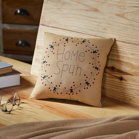 VHC Brands Pip Vinestar Home Spun Wreath Pillow 12x12