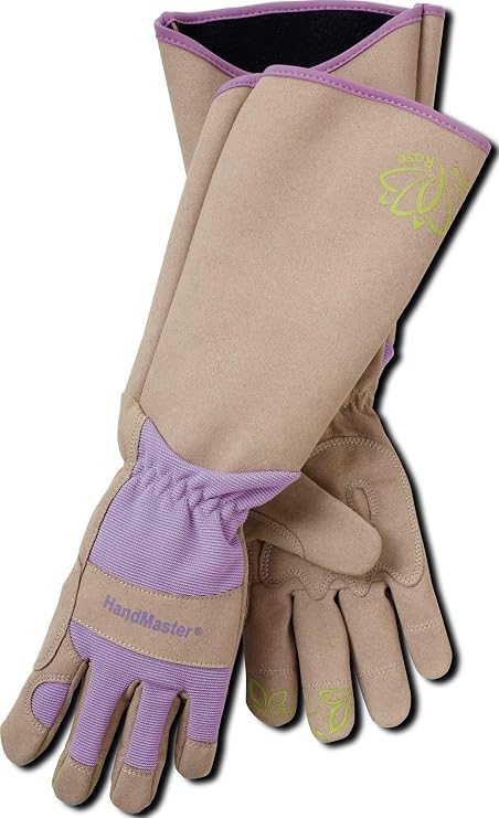 MAGID Professional Rose Pruning Thornproof Gardening Gloves with Extra Long Forearm Protection for Men - Puncture Resistant
