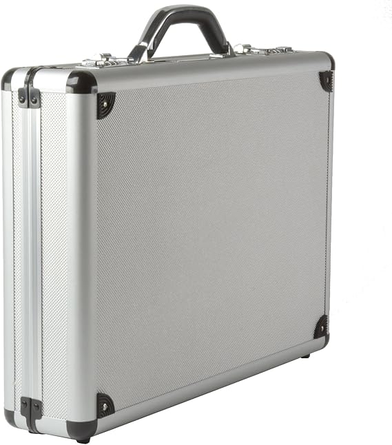 Alpine Swiss Executive Aluminum Briefcase Padded Laptop Briefcase For Men Hard Shell Attache Case Combo Lock Business Case