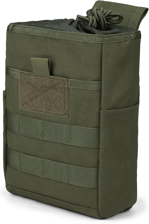 Mardingtop Molle Tactical Utility Dump Pouch,Roll-Up Drawstring Magazine Military Pouch Folding Bag