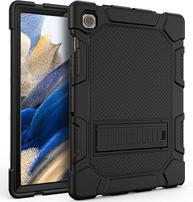 Rantice Galaxy Tab A8 10.5 Case with Kickstand, Hybrid Shockproof Rugged Cover for Samsung A8 Tablet Case 10.5 Inch SM-X200X205X207, Black