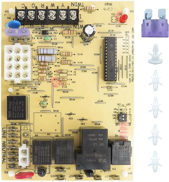 New Upgrade PCBBF112S Furnace Control Board Replacement for Goodman PCBBF112S Control Board; Replacement for Furnace Control Circuit Board PCBBF112, PCBBF123, PCBBF123S, PCBBF110S, PCBBF110