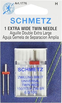 Schmetz Universal Needle Twin Extra Wide Size 100/6.0