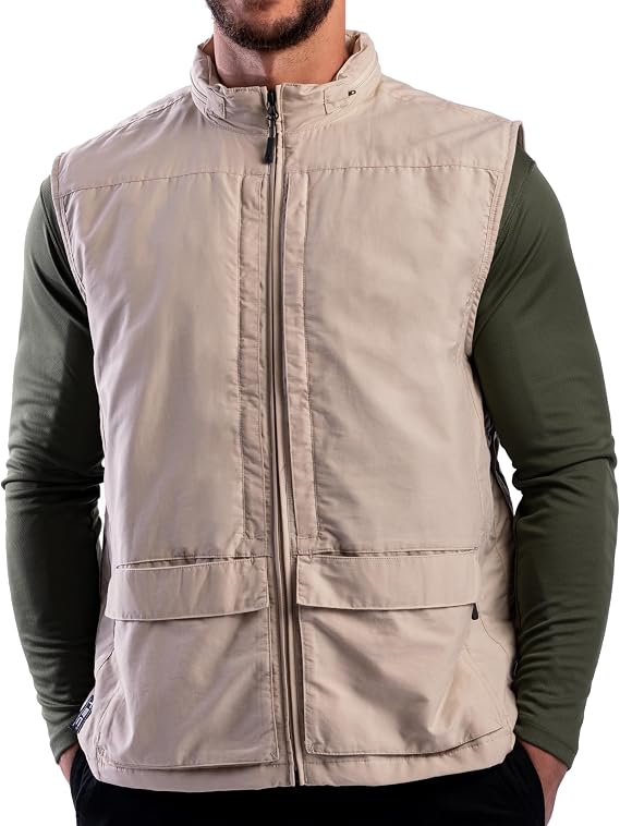SCOTTeVEST Q.U.E.S.T. Vest for Men, 42 Pockets, High Capacity for Travel | Lightweight Travel Vest with Water and Stain-Repellent Protection, Durable Fabric, Easy-Care Comfort, and RFID Storage