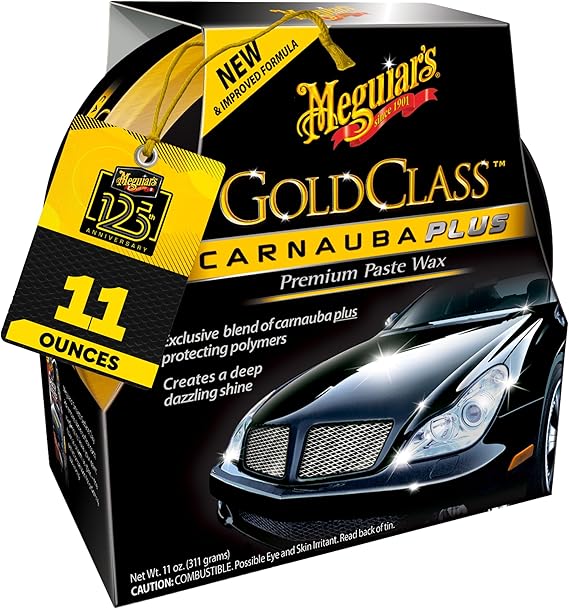 Meguiar's Gold Class Carnauba Plus Premium Paste Wax, 11 Oz
