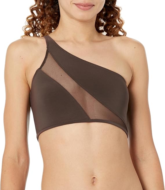 Norma Kamali Women's Snake Mesh Bra Bikini Top