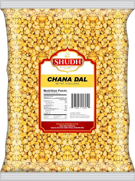 Premium Chana Dal, Split Desi Chickpeas 4-Pounds