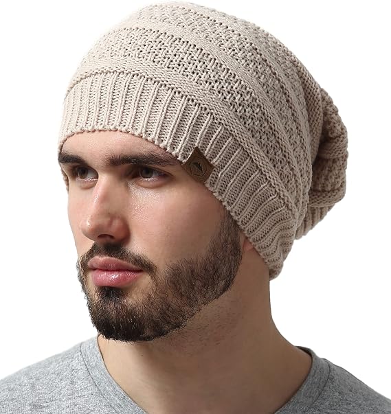 Tough Headwear Slouchy Oversized Beanie Hat - Warm Winter Hats for Women - Stretch Fit Mens Beanie
