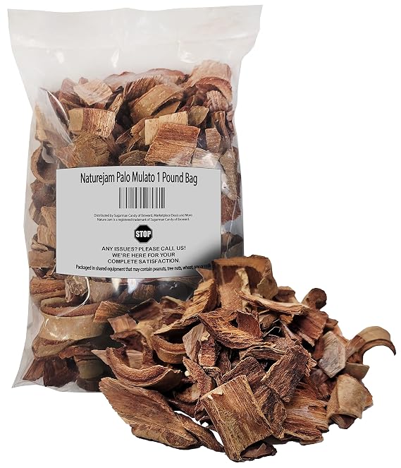 Naturejam Palo Mulato 1 Pound Bag-100% Natural Wildcraft-No Processing aka Bursera Simaruba, Naked Indian, Jiote, Carate, Jinocuabo, Mulatto Stick, Chaka, Mastic, Gumbo Limbo