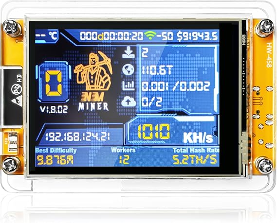 Heltec Bitcoin Lottery Miner NerdMiner V2 ESP32 Solo Miner with 2.8''