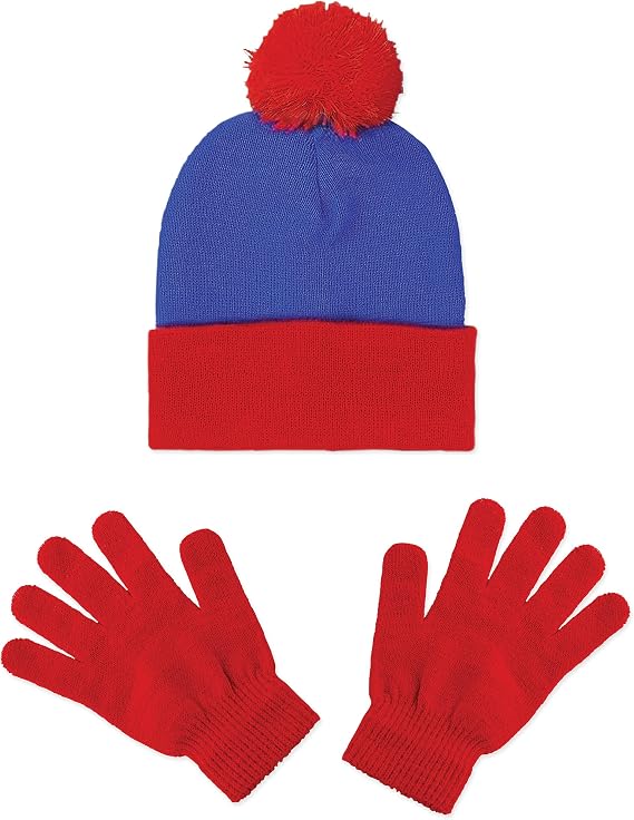 Kangaroo Unisex Winter Knit Beanie Costume Hat & Matching Gloves Set | Knit Costume Beanie Hat with Matching Gloves for Women Halloween Cosplay, Dress Up, Theme Parties & Costume Accessories