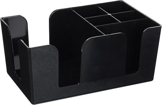 Winco Condiment Caddy 6 Compartment, Plastic