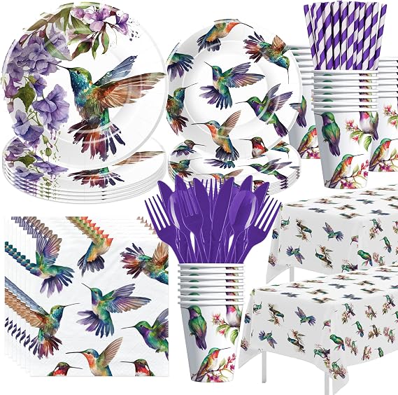 APOWBLS Hummingbird Birthday Party Decorations, Bird Party Supplies
