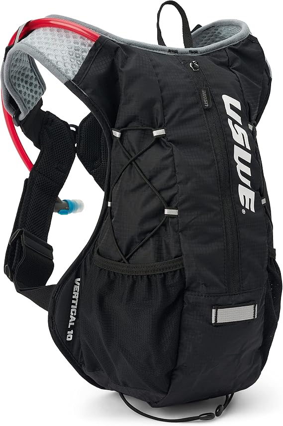 USWE Vertical Hydration Pack - Backpack with 2L/70oz Water Bladder for Trail Running, Motorbiking, MTB and Biking