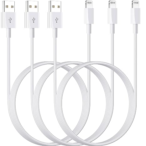 Apple Cable MFi Certified iPhone Charger Cord, 3FT 3Pack Car Carplay Apple Fast Charging Cable USB to Lightning Cable Data Sync Cord for iPhone 14 13 12 11 Pro Max XR XS X 8 7 6 5 Plus SE iPad Air
