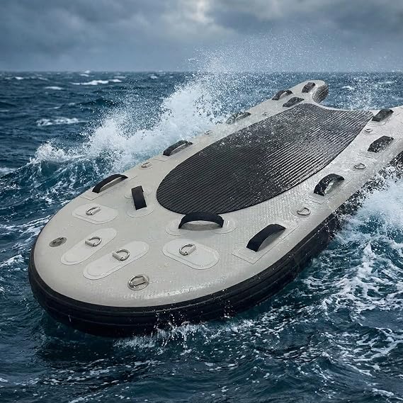 Inflatable Rescue Sled - Professional Lifeguard Bodyboard for Water Rescue, Heavy-Duty Inflatable Design for Pool, Beach & Open Water Safety
