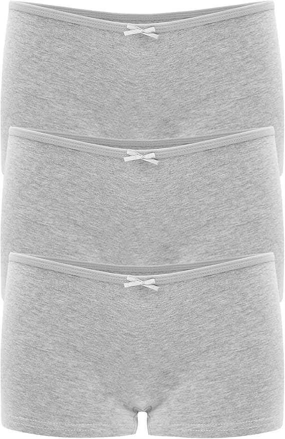 Allxwek Womens Cotton Underwear Boy Shorts for Women Stretch Comfort Boxer Briefs Ladies Knot Panties 3/6 3901