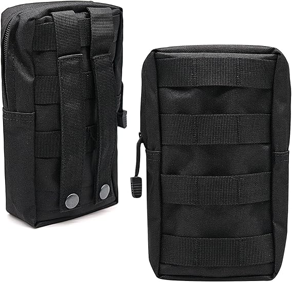 2 Pcs Molle Pouches Tactical Waterproof EDC Bag Small Military Waist Pack Multifunctional Utility Pouch Phone Pouch Small Bumbagfor Camping Hiking Trekking Cycling