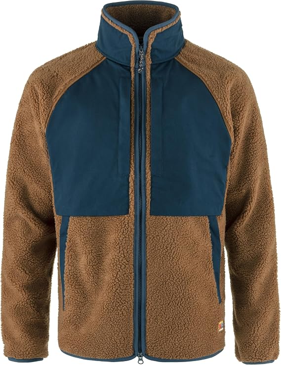 Fjallraven F87164230-560S Vardag Pile Jacket M Chestnut-Navy S