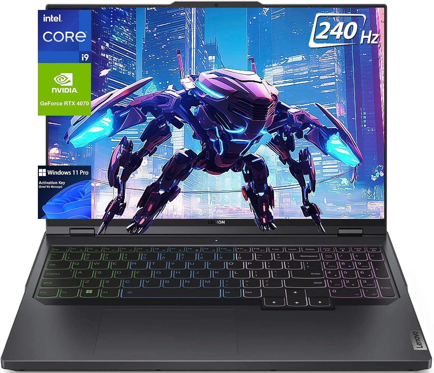 Lenovo 2024 Newest Legion Pro 5i Gaming Laptop, 16 WQXGA 240Hz, Intel 13th Gen i9-13900HX, GeForce RTX 4070, 4-Zone RGB Backlit Keyboard, Wi-Fi 6E, Windows 11 Pro, with Brush