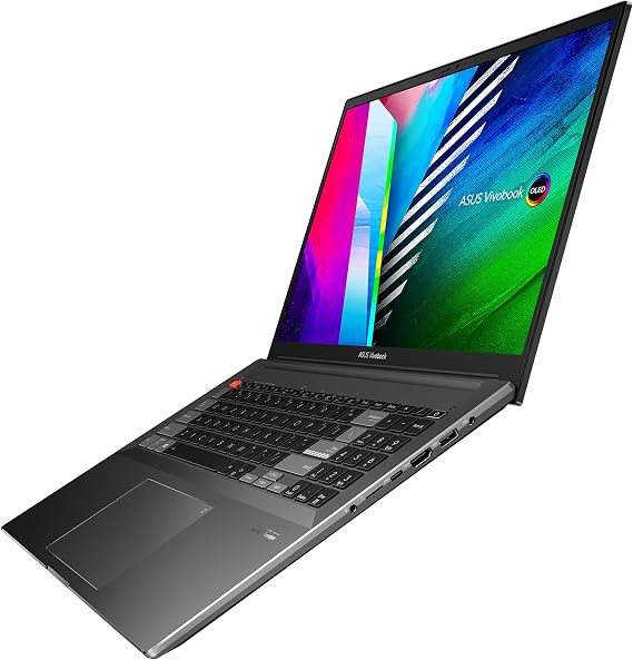 ASUS VivoBook Pro 16X OLED Slim Laptop, 16" WQUXGA 16:10 Display, AMD Ryzen 7 5800H CPU, NVIDIA GeForce RTX 3050 Ti, 16GB RAM, 1TB SSD, Windows 11 Home, 0Black, M7600QE-DB74