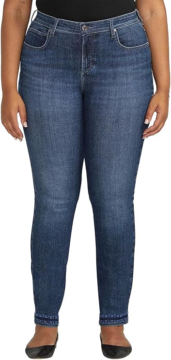 Jag Jeans Women's Plus Size Ruby Mid Rise Straight Leg Jeans