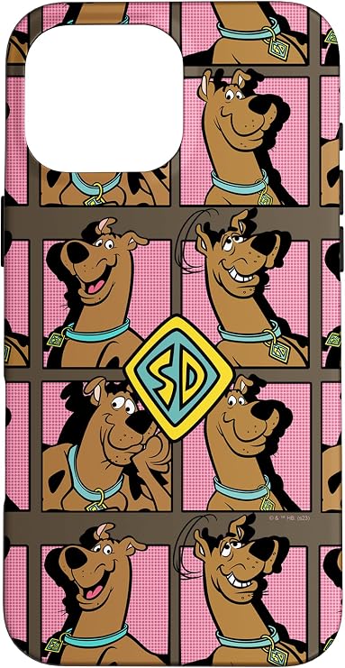 iPhone 16 Pro Max Scooby-Doo Multiple Expressions Box Panel Portrait Collage Case