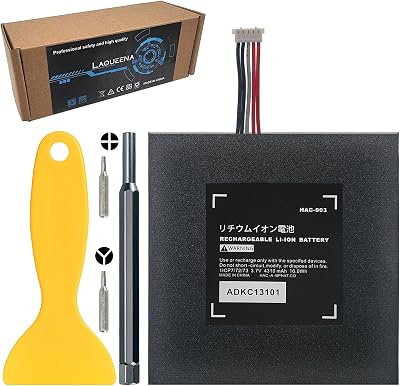 LAQUEENA HAC-003 4310mAh Battery Compatible with Nintendo Switch Console Handhold High Capacity Internal Battery HAC-001