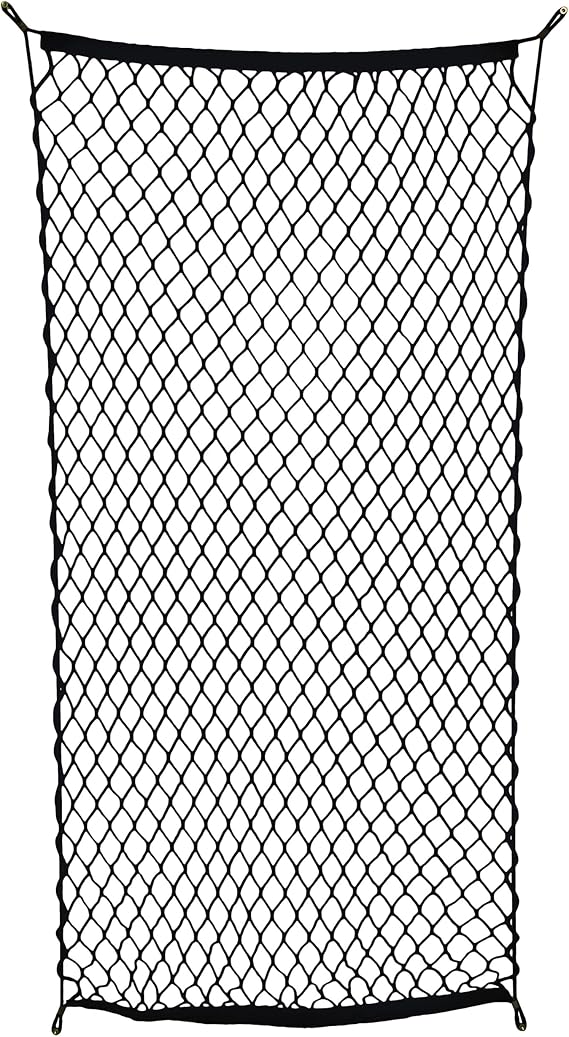 ABN Cargo Net with Fasteners and Hardware, 24 x 45in (Stretches to 60in Long) Trailer, SUV, Motorcycle, ATV, Roof
