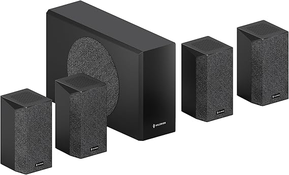 ThunderBeat 4.1.2, Wireless Dolby Atmos Surround Sound System with Subwoofer, 720W Power, 4 Wireless Surround Speaker, 360° Dome Sound,lt;30ms Latency, Home Theater Sound System for Projectors