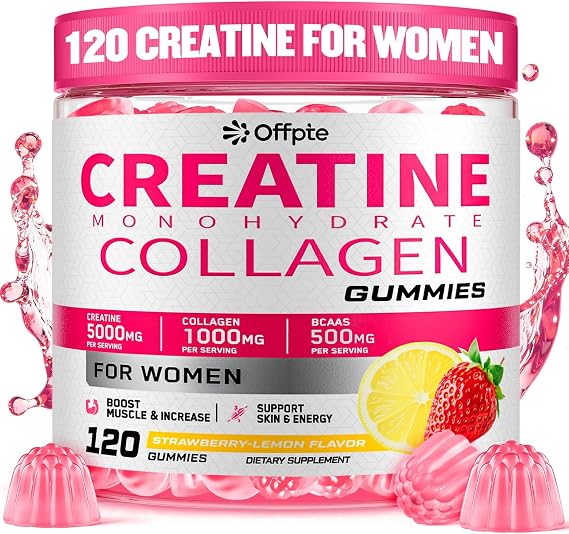 Creatine for Women, 5000mg Complex with Collagen & BCAAs, Vitamin B12