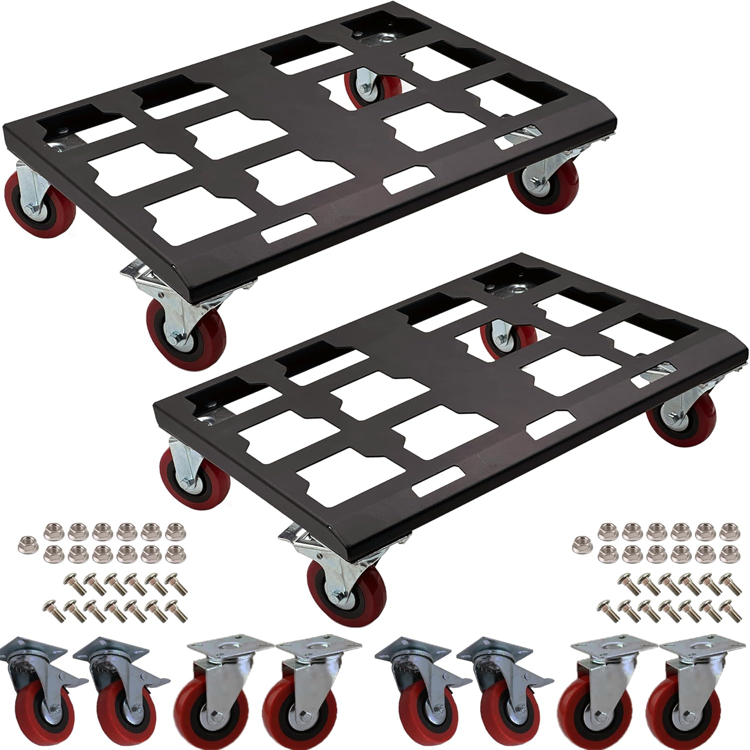 Toolbox Dolly Cart for Milwaukee Packout System Black, 2