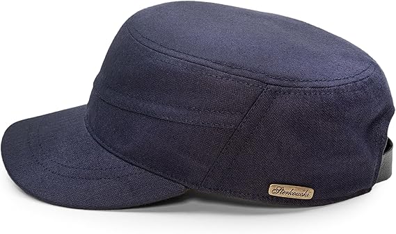 Sterkowski Model Patrol | Waxed Cotton Flat Cap for Men and Women | Lightweight and Comfortable Military Cap