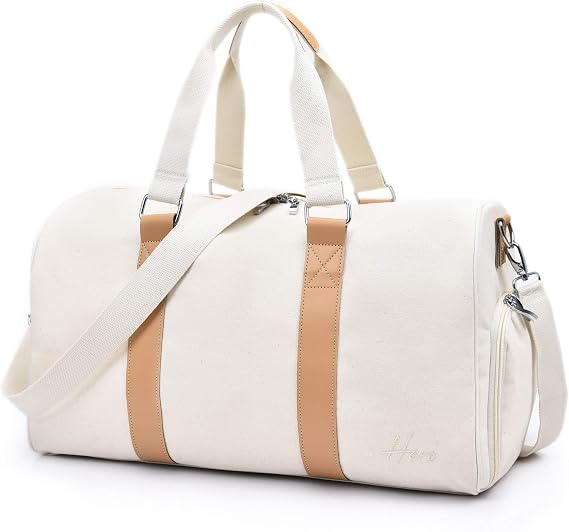 Weekender Bag Mens Duffle Bag - Leather Duffel Bags for Men - Womens Overnight Bag Large Travel Bag - Designer Carry On Weekend Duffle Luggage for Women Gym Hospital Canvas for Traveling