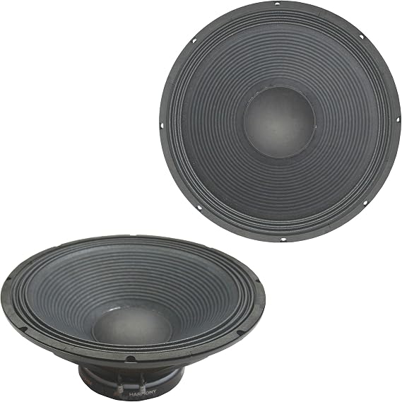 18 Inch PA Subwoofer Driver 1600 Watt 8 Ohm Replacement Woofer | Harmony Audio raw speaker upgrade, revives dead cabinets, built for DJs bands and clubs, deep low end for live sound rigs